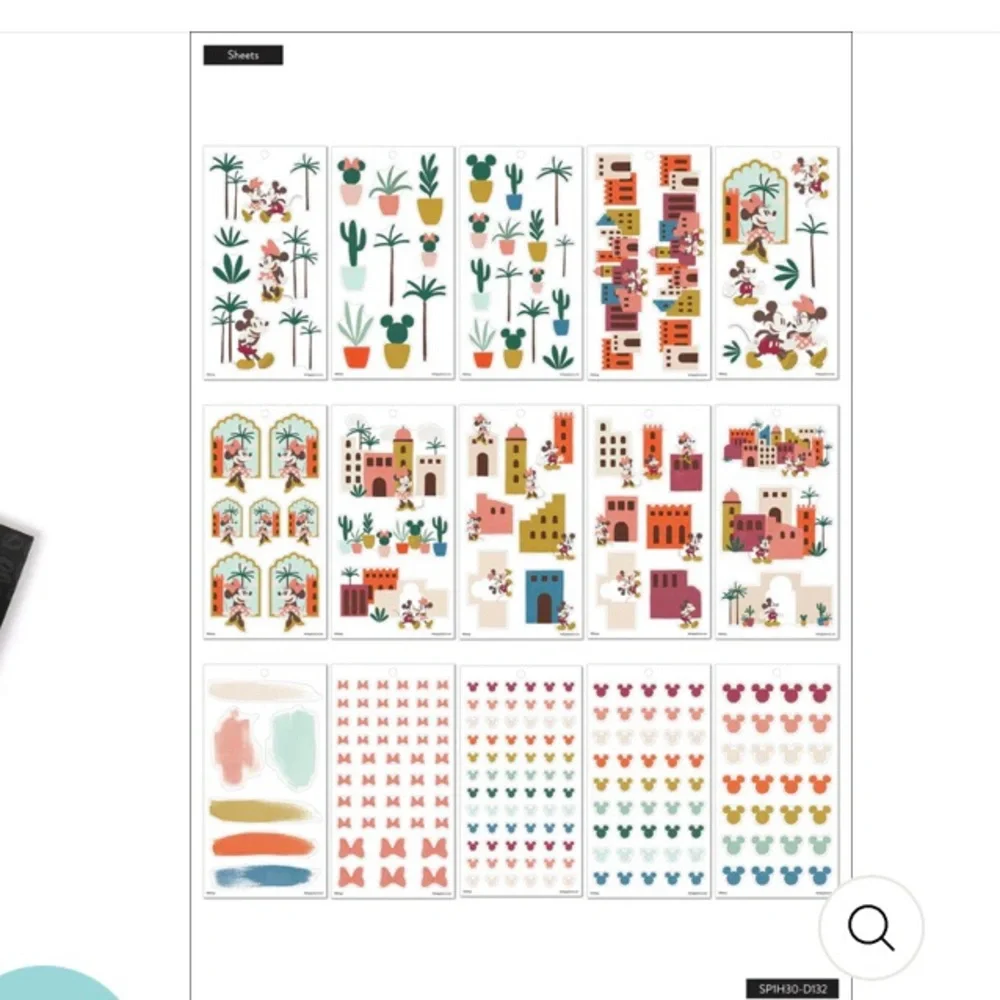 NIP Disney Oasis Adventure Classic Accessory Pk & Sticker Pack-The Happy Planner